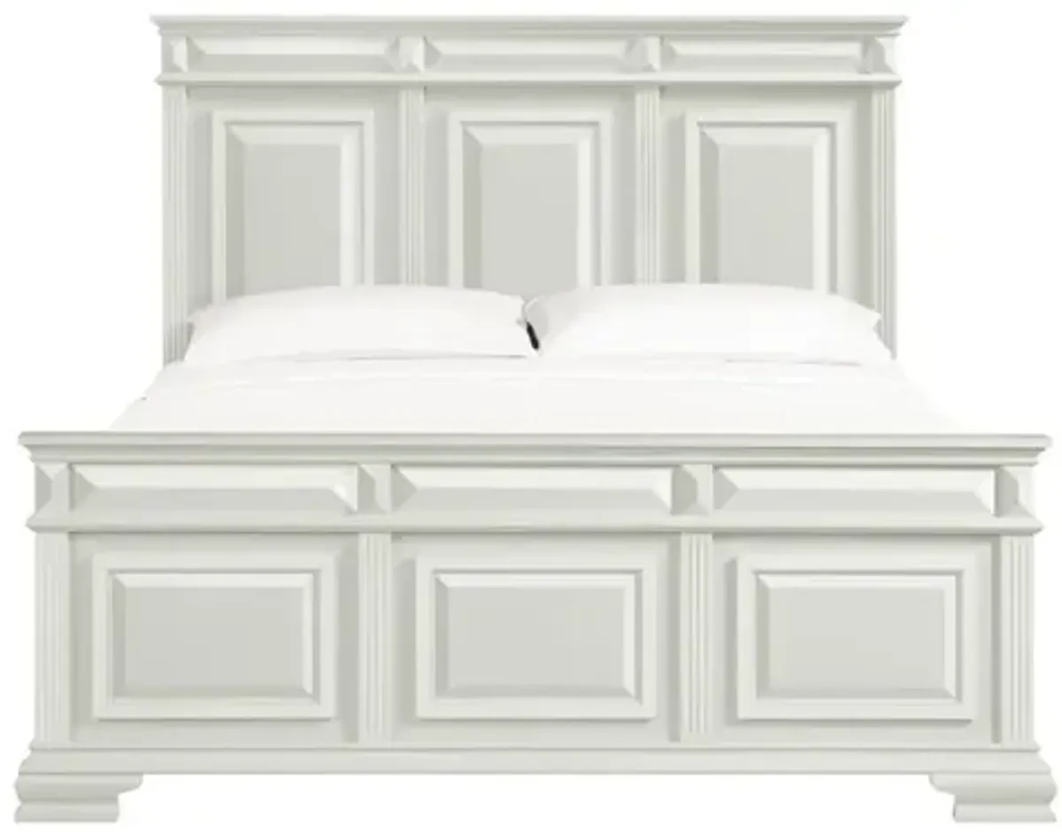 Bridgestone Panel Bed in Antique White, Eastern King