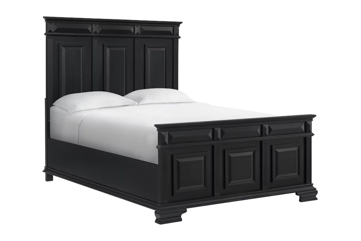 Bridgestone Panel Bed in Black, Queen