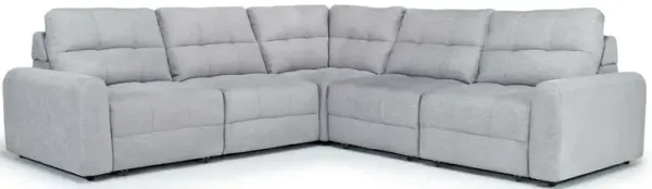 Bryce 5 Piece Power Slider Sectional in Savannah Coin