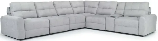 Bryce 7 Piece Power Slider Sectional in Savannah Coin