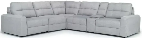 Bryce 6 Piece Power Sectional in Savannah Coin