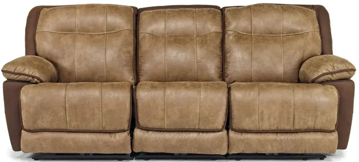 Bubba 2 Power Sofa w/ 2 Power Armless Recliner in Brown