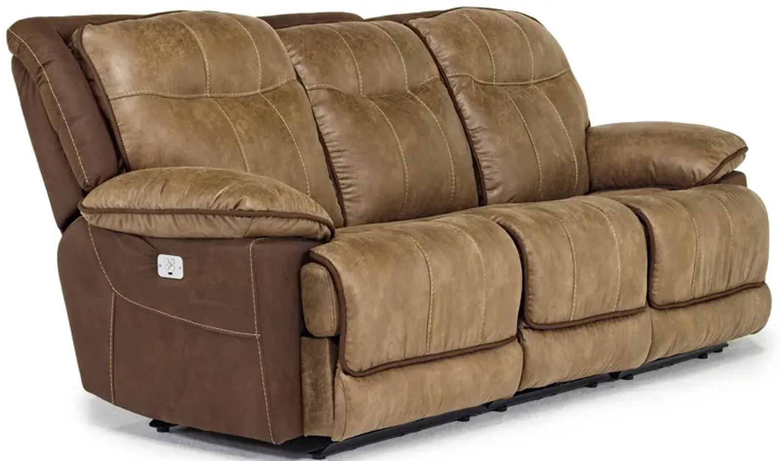 Bubba 2 Power Sofa w/ 2 Power Armless Recliner in Brown