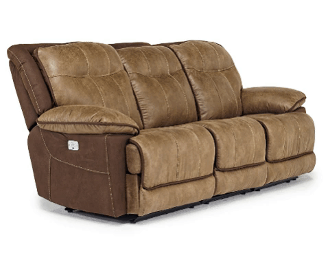 Bubba 2 Power Sofa w/ 2 Power Armless Recliner in Brown
