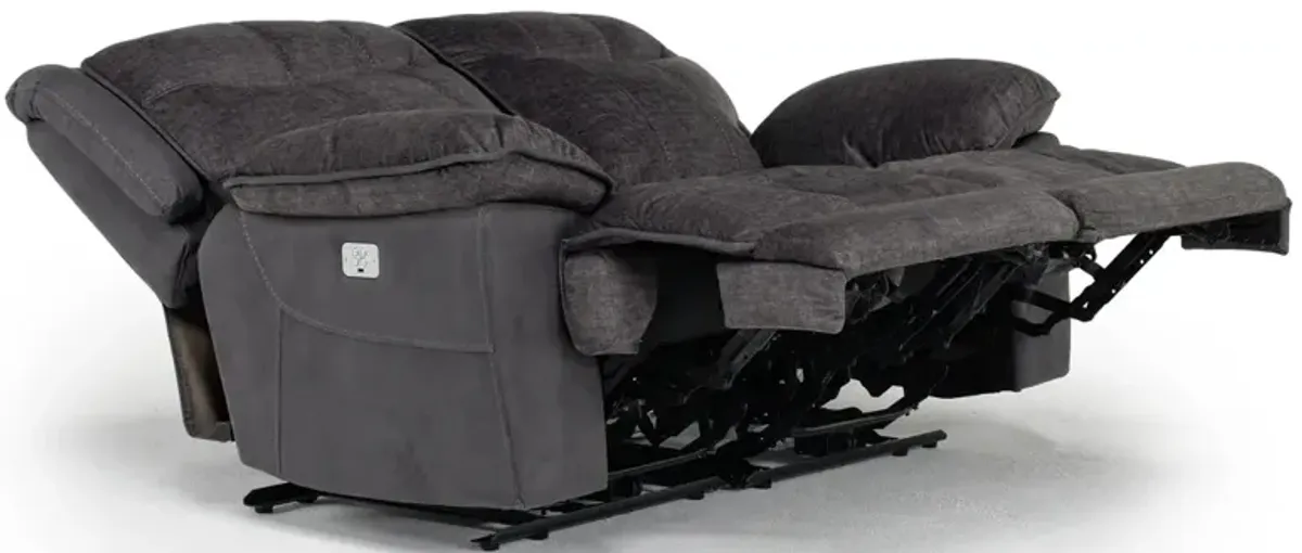 Bubba 2 Power Loveseat in Graphite