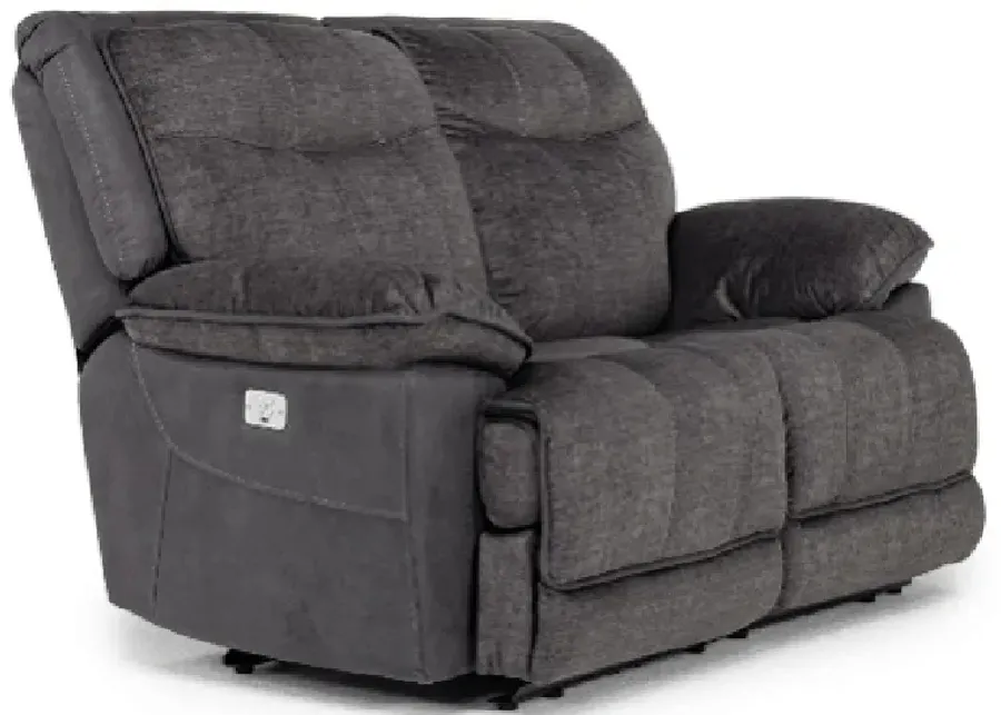 Bubba 2 Power Loveseat in Graphite