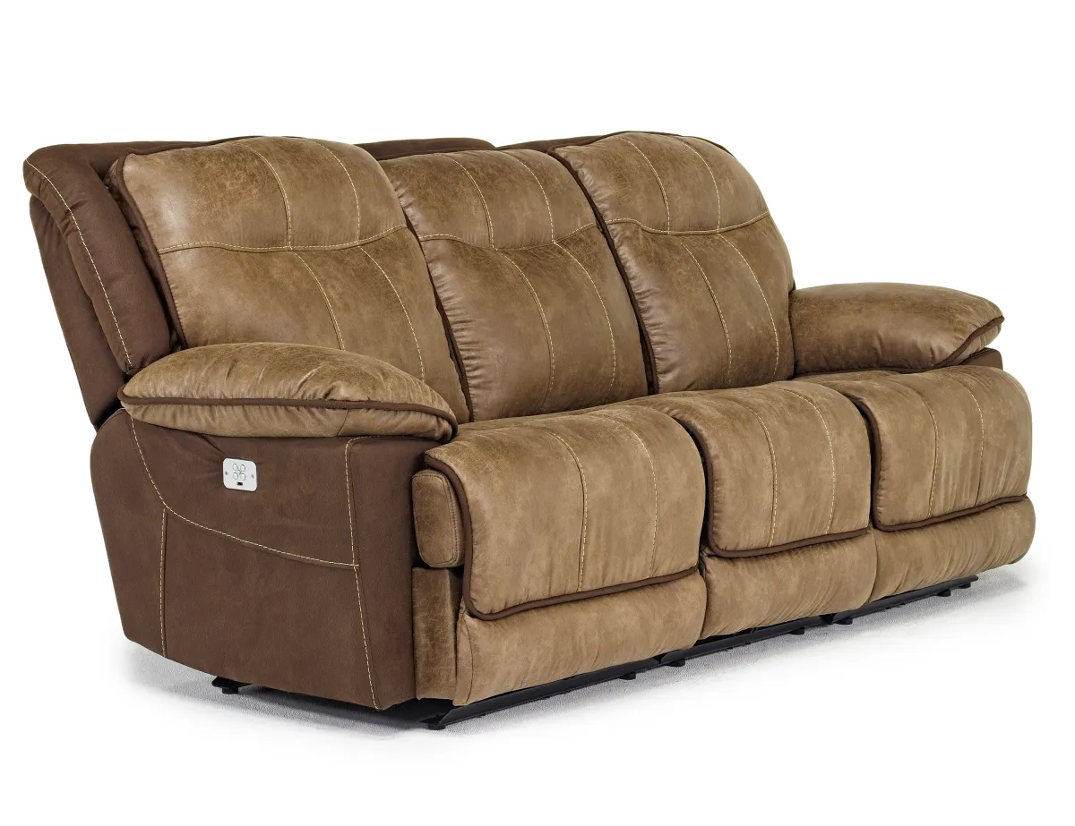 Bubba 2 Power Sofa & Loveseat in Brown