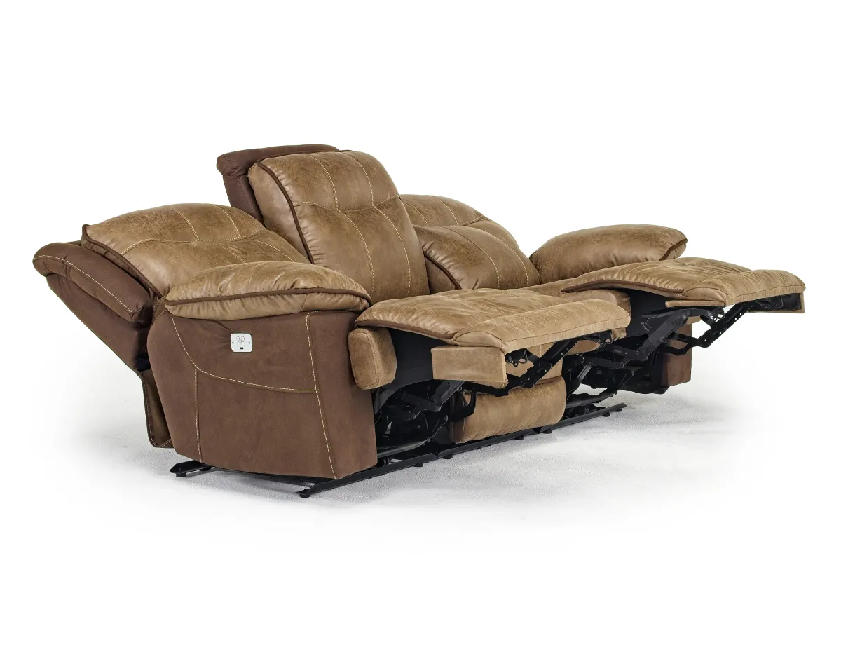 Bubba 2 Power Sofa & Loveseat in Brown