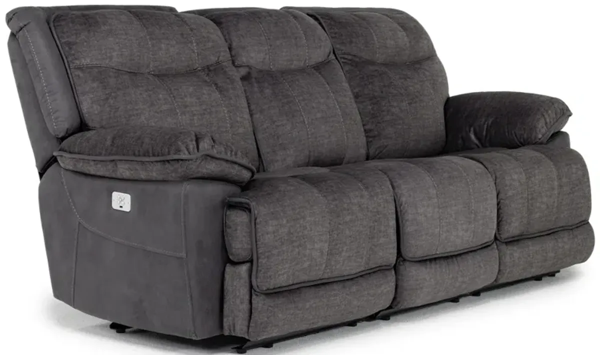 Bubba 2 Power Sofa in Graphite