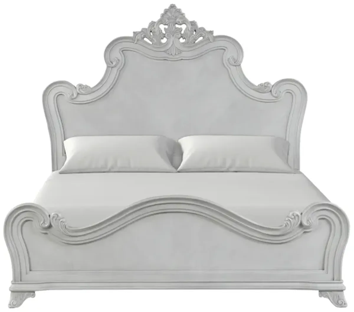 Cambria Panel Bed in Mist Gray, Queen