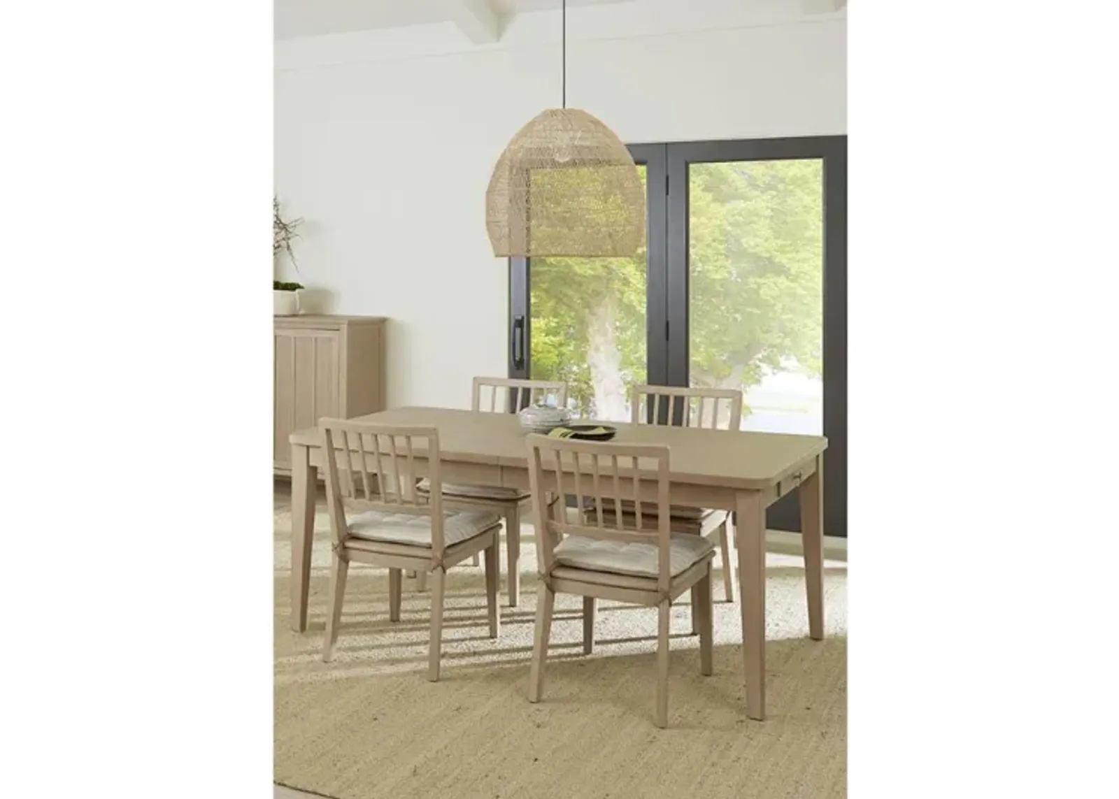 Camden Dining Table & 4 Chairs in Chai