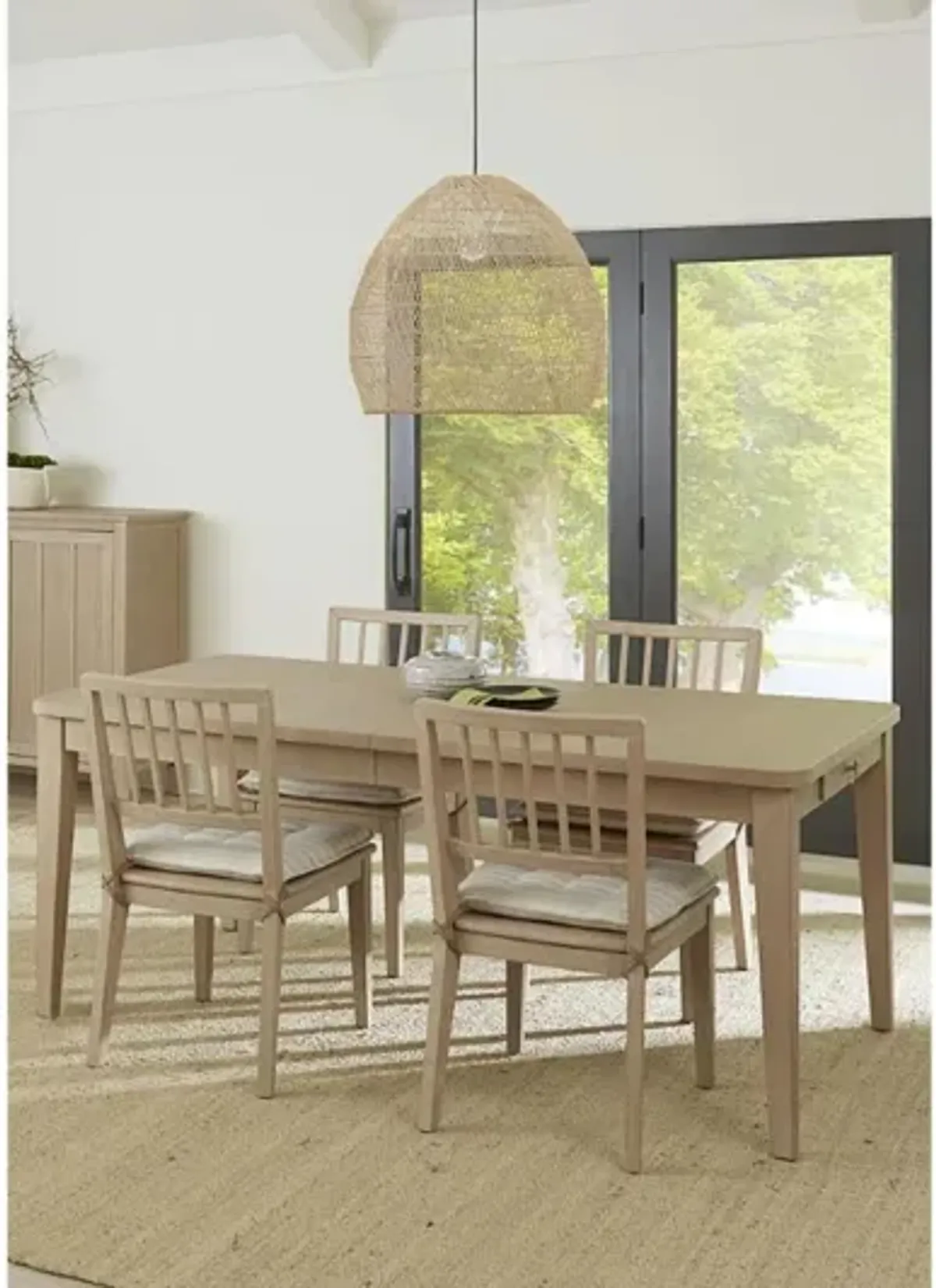 Camden Dining Table & 4 Chairs in Chai