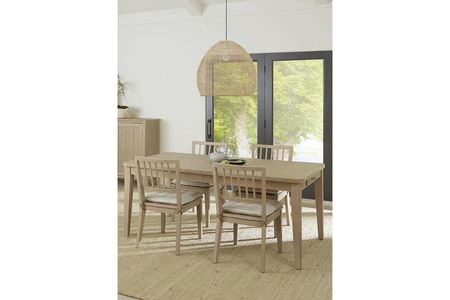 Camden Dining Table & 4 Chairs in Chai