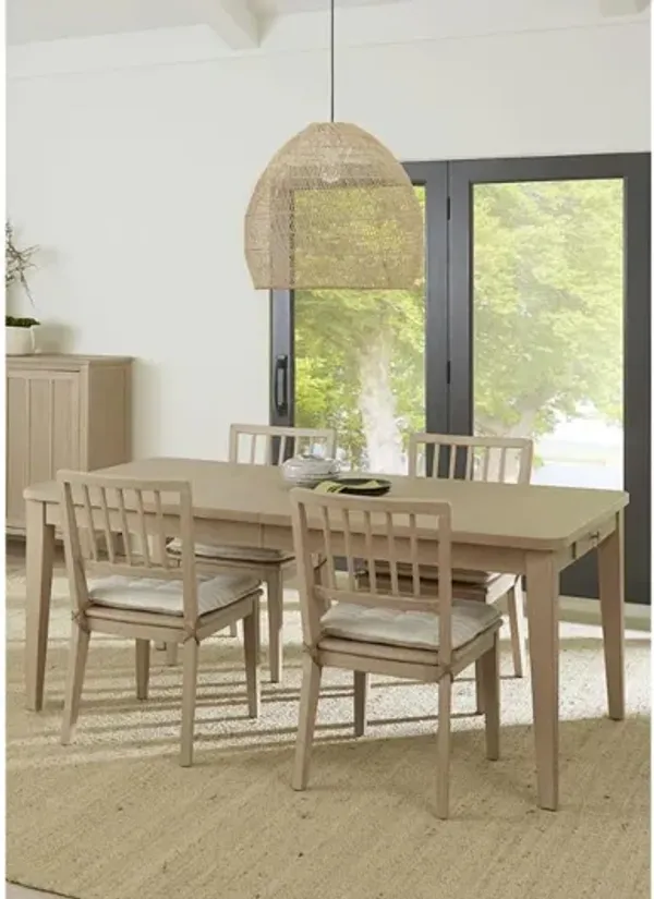 Camden Dining Table & 4 Chairs in Chai