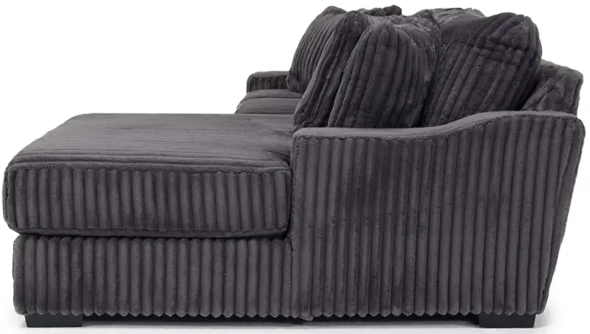 Casper Sofa Chaise in Pony Slate, Right Facing