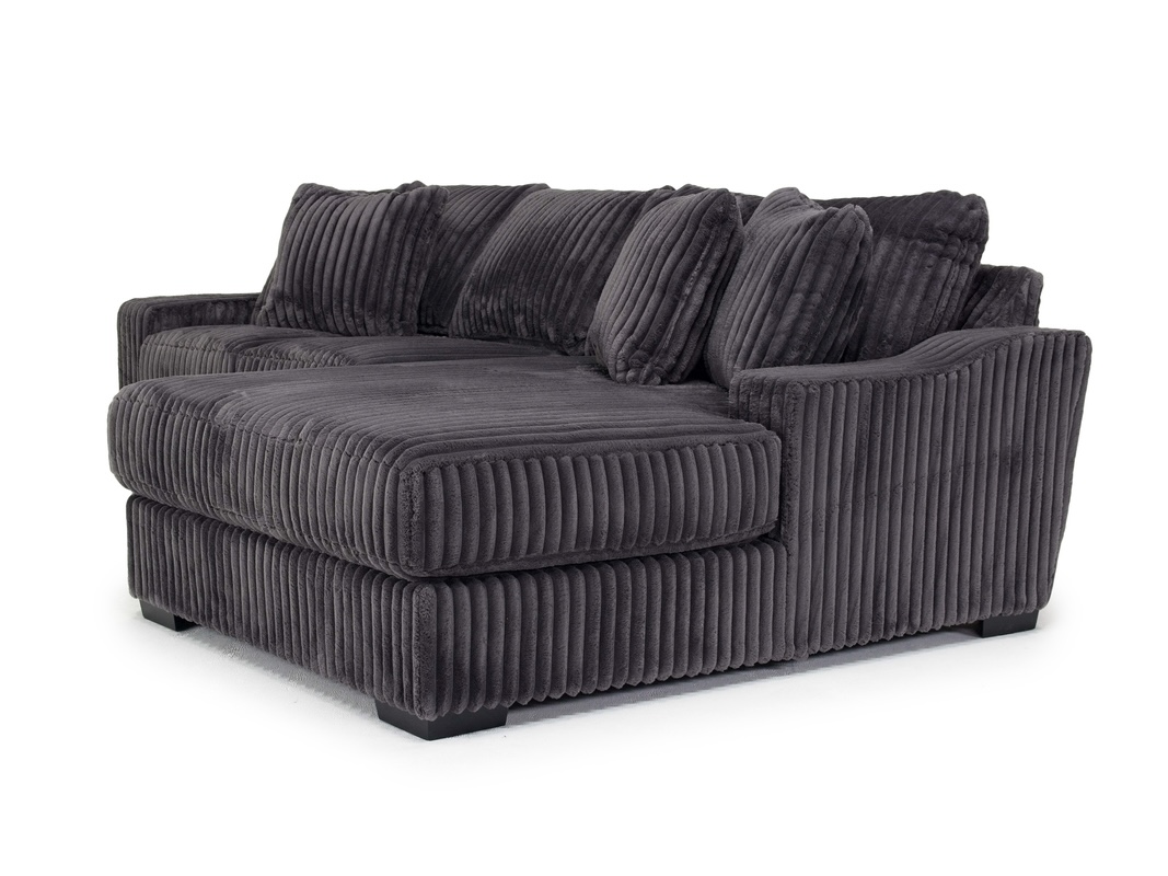 Casper Sofa Chaise in Pony Slate, Right Facing