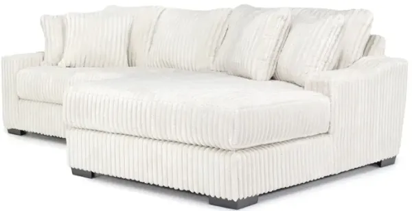 Casper Sofa Chaise in Pony Cream, Right Facing
