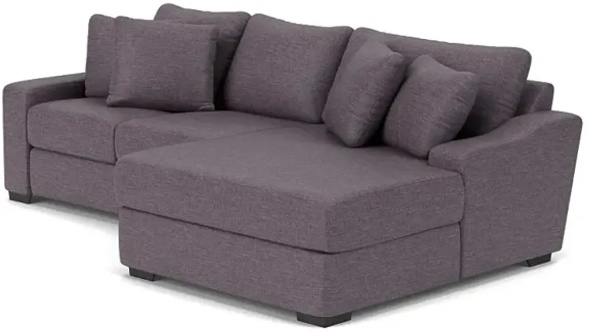 Casper Crypton Performance Sofa Chaise in Custom, Right Facing