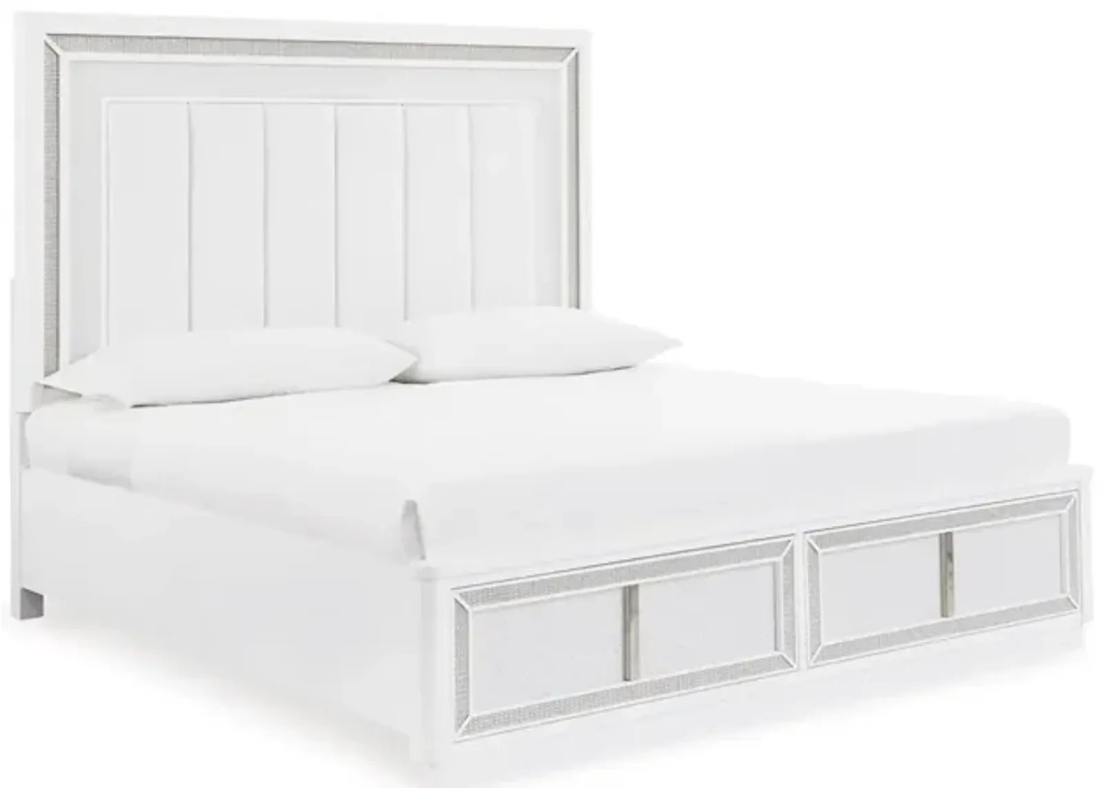 Chalanna Storage Bed in White, Queen