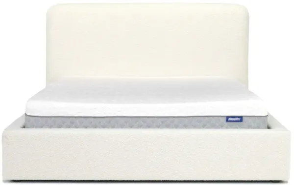Cloud Boucle Upholstered Panel Bed in Maya Boucle, Queen