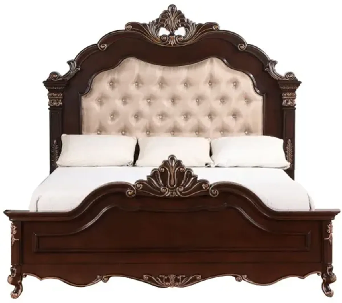 Constantine Upholstered Bed in Cherry, CA King