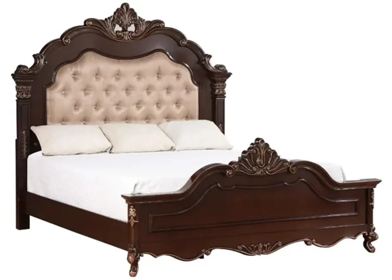 Constantine Upholstered Bed in Cherry, CA King