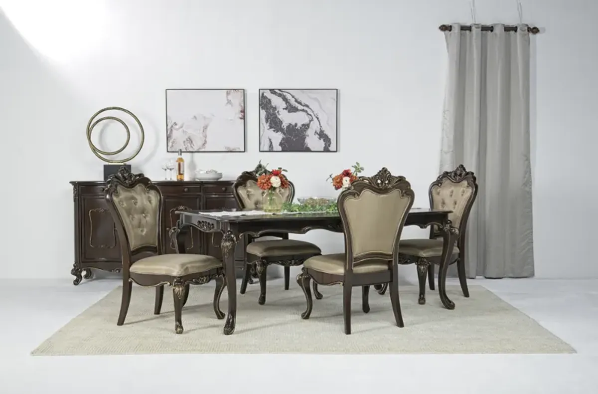 Constantine Dining Table & 4 Chairs in Cherry