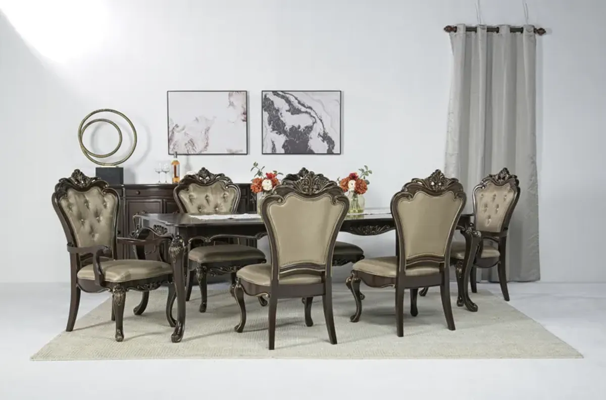 Constantine Dining Table, 4 Chairs & 2 Arm Chairs in Cherry