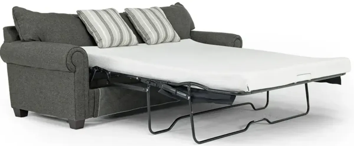 Cordoba Queen Sleeper Sofa w/ Mattress in Splash Charcoal