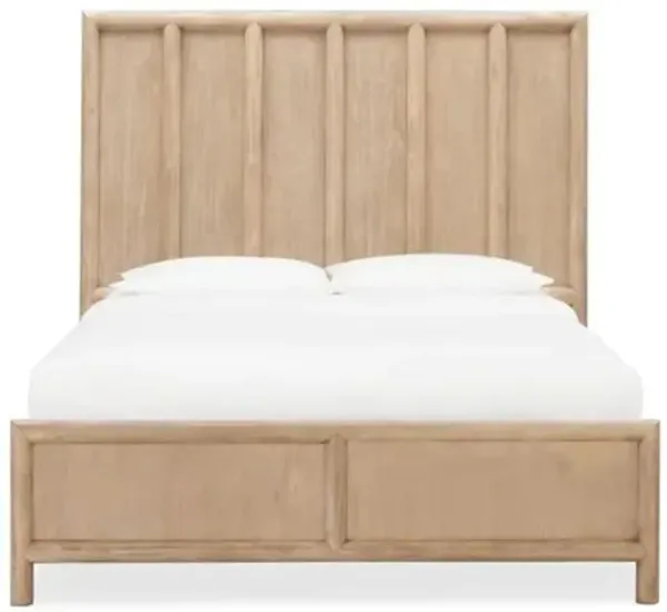 Dorsey Panel Bed in Granola, Queen