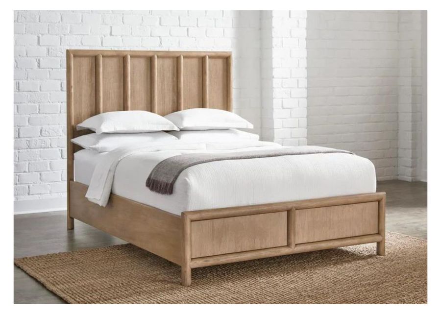 Dorsey Panel Bed in Granola, Queen