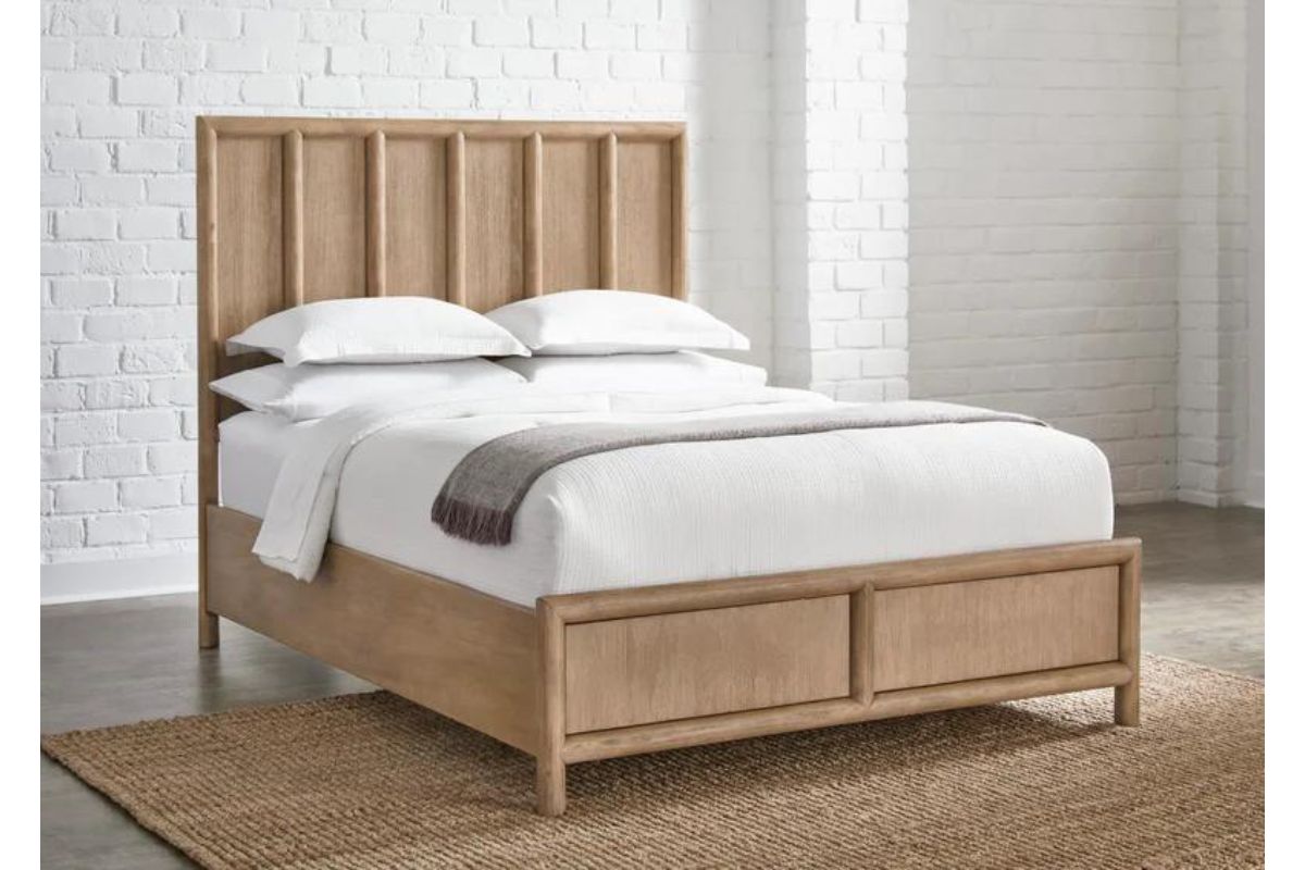 Dorsey Panel Bed in Granola, Queen