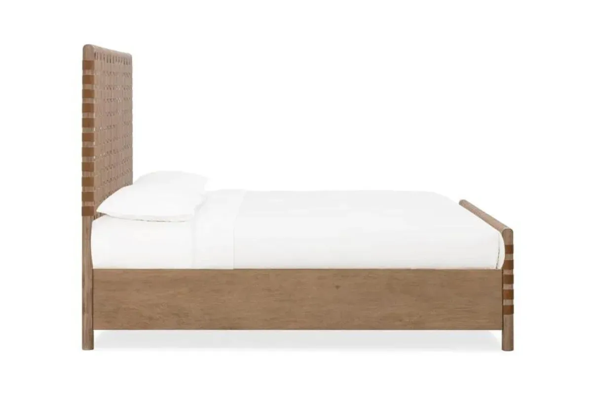 Dorsey Woven Panel Bed in Granola, CA King