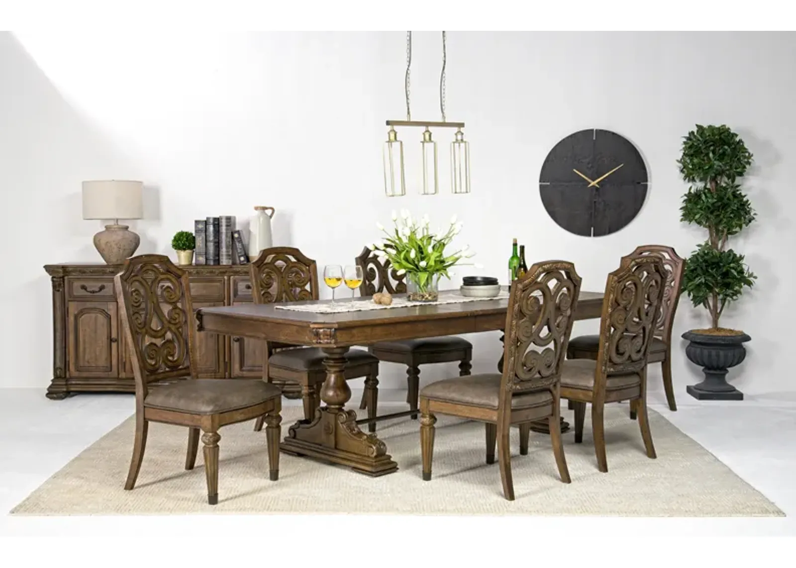 Durango Dining Table & 6 Chairs in Willadeene