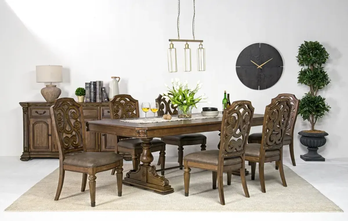 Durango Dining Table & 6 Chairs in Willadeene