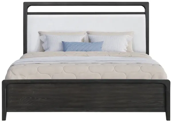 Easton Upholstered Bed in Espresso, Eastern King