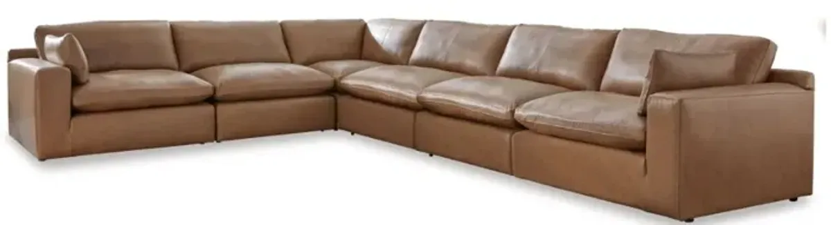 Emillia 6 Piece Sectional in Caramel