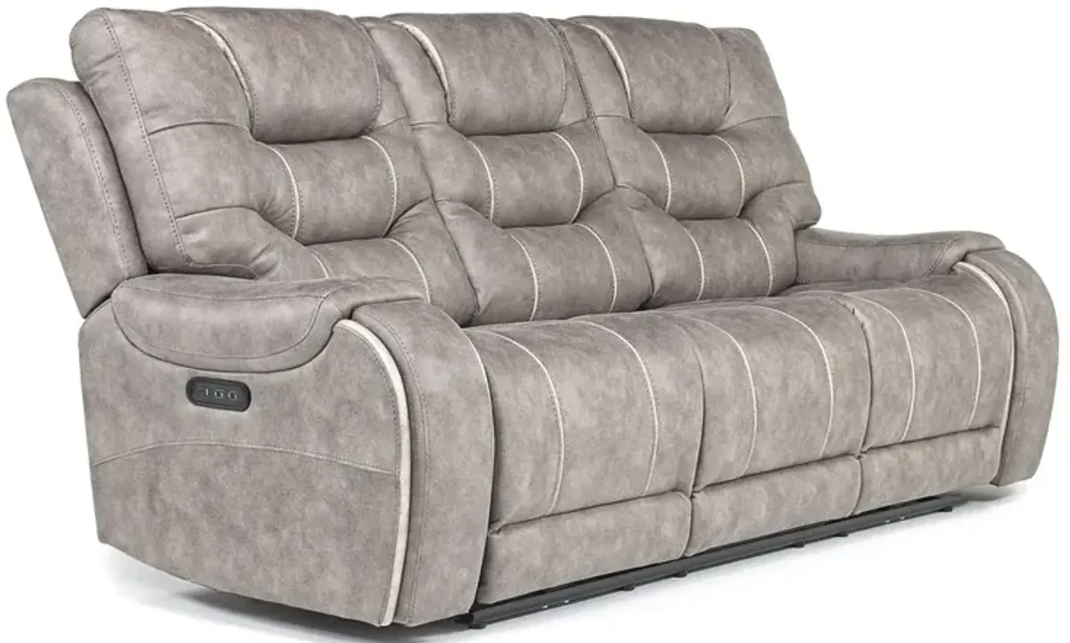 Estilo 2 Power Sofa & Console Loveseat in Gray