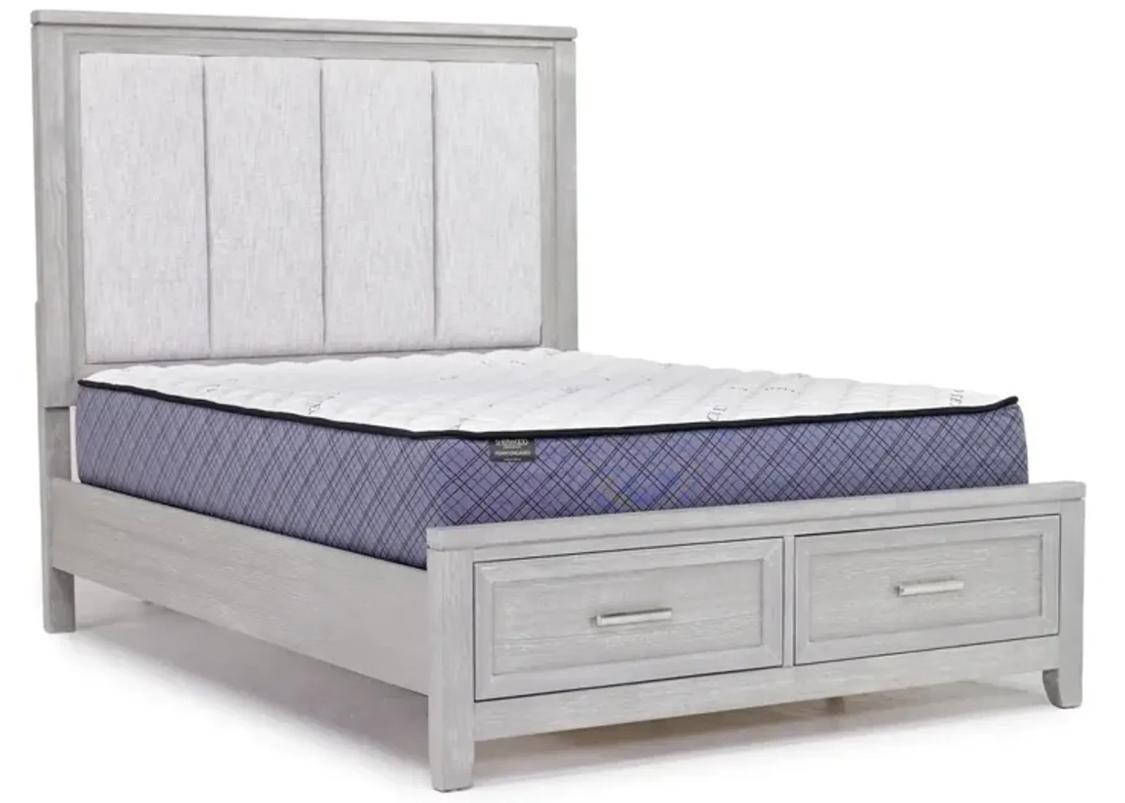 Fiona Storage Bed in Mist Gray, Queen