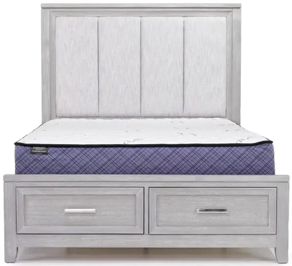 Fiona Storage Bed in Mist Gray, Queen