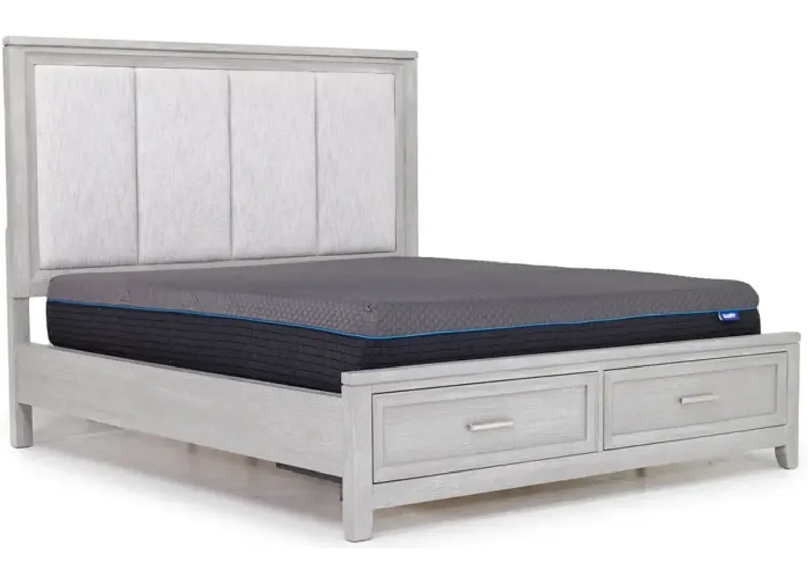 Fiona Storage Bed in Mist Gray, CA King