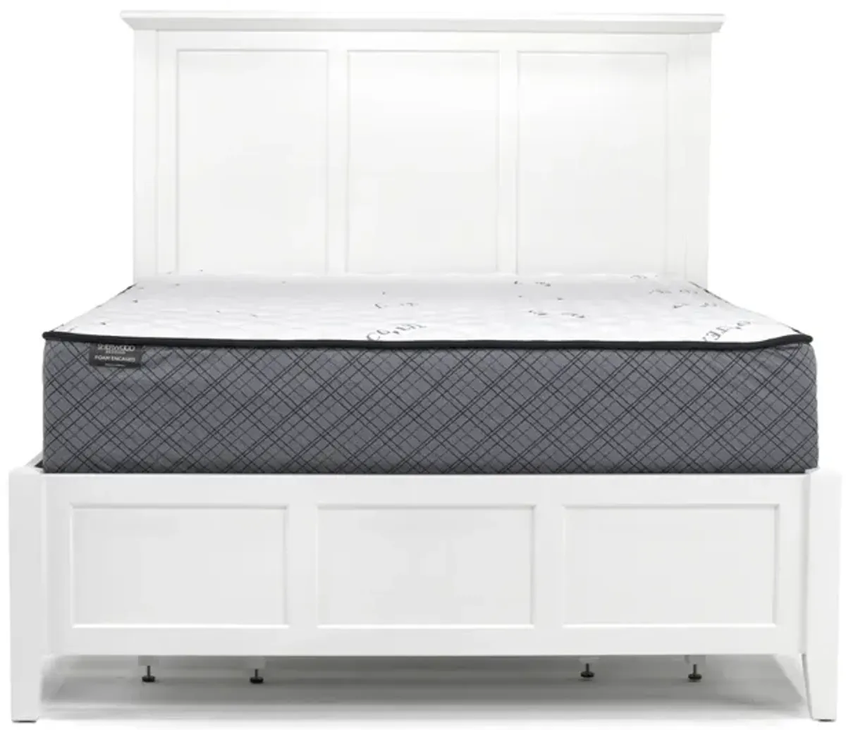 Grace Storage Bed, Dresser & Mirror in Snowfall, Queen