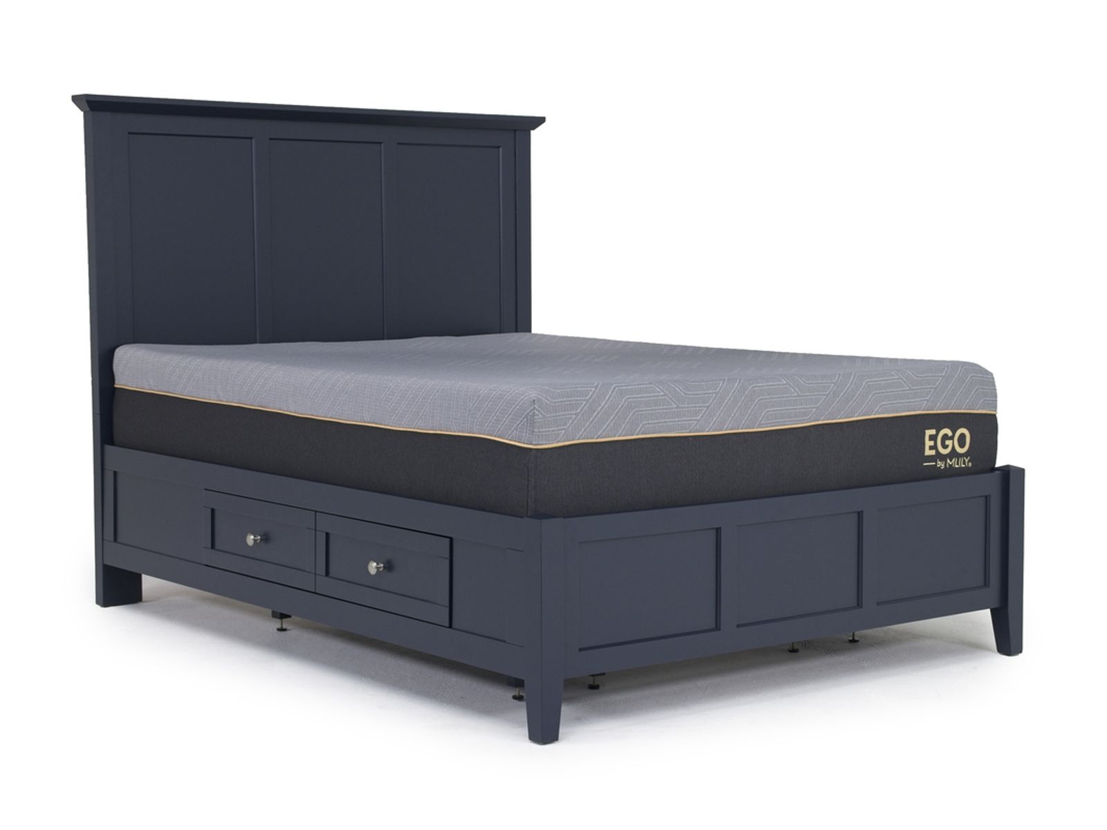 Grace Storage Bed in Blueberry, Queen