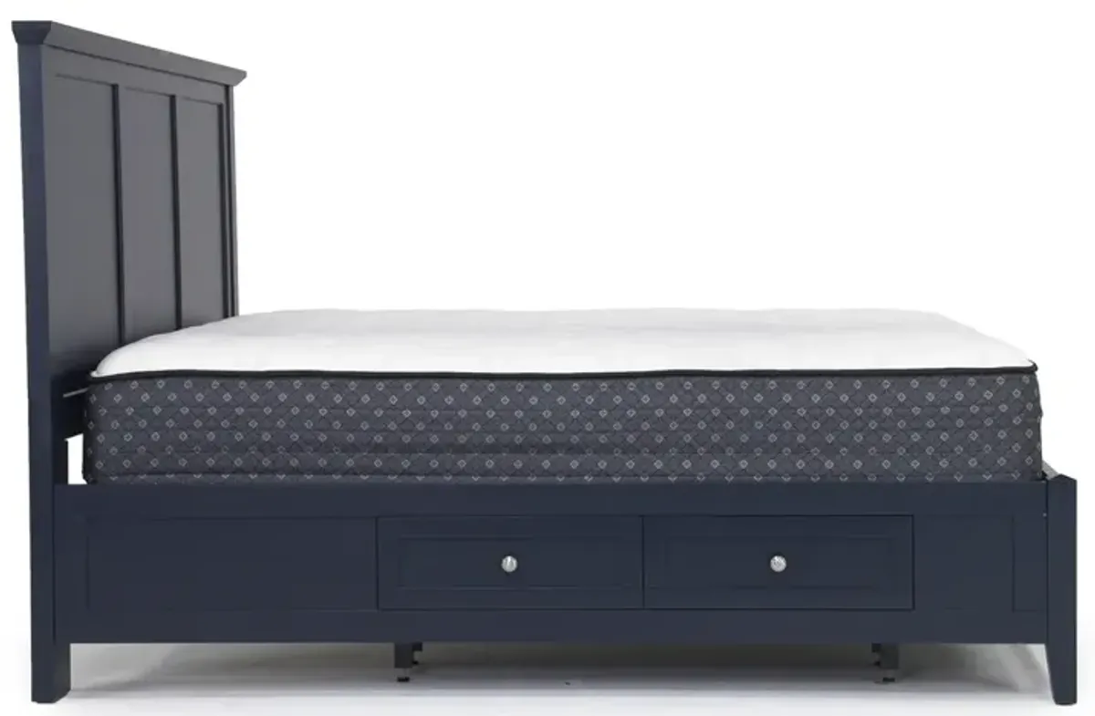 Grace Storage Bed in Blueberry, CA King