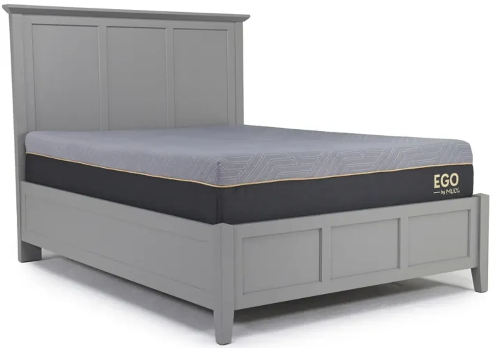 Grace Panel Bed in Elephant Gray, Queen