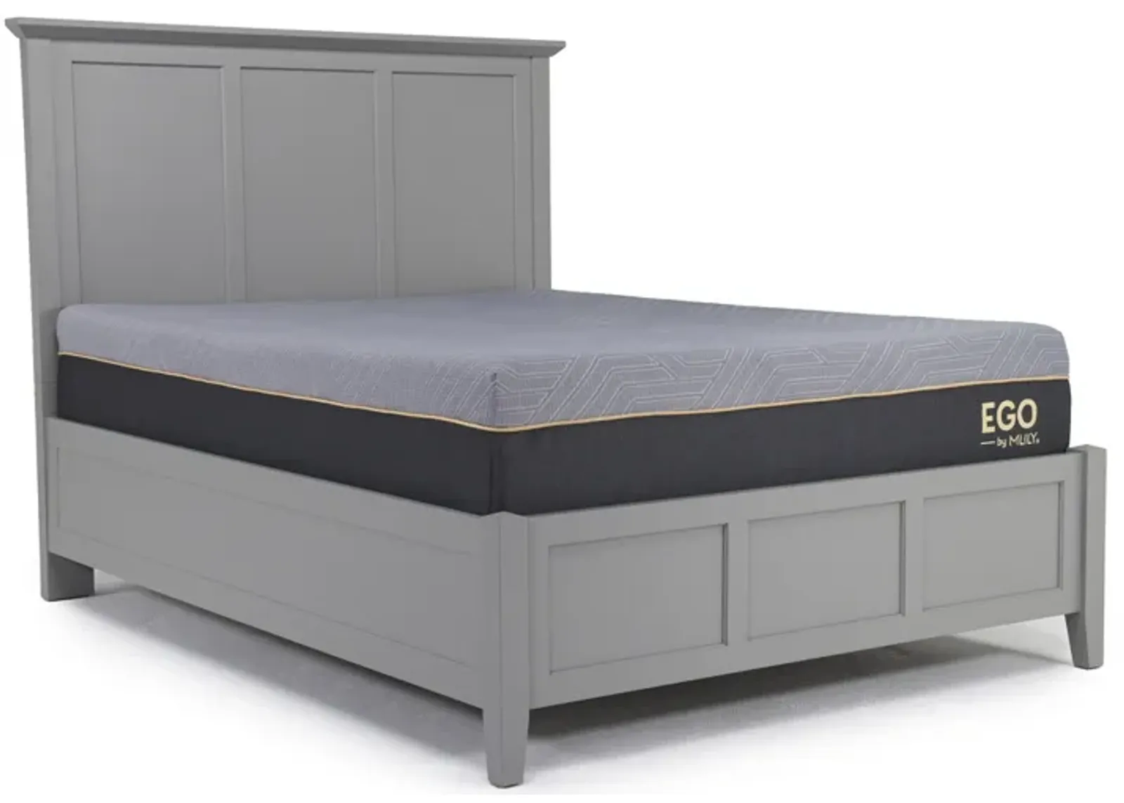 Grace Panel Bed in Elephant Gray, Full