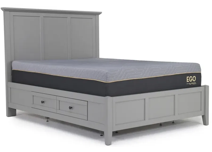 Grace Storage Bed in Elephant Gray, Queen