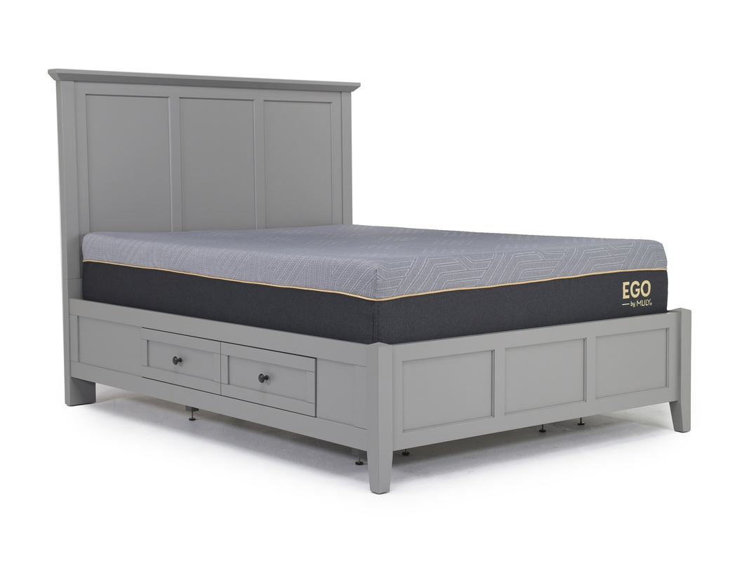 Grace Storage Bed in Elephant Gray, Queen