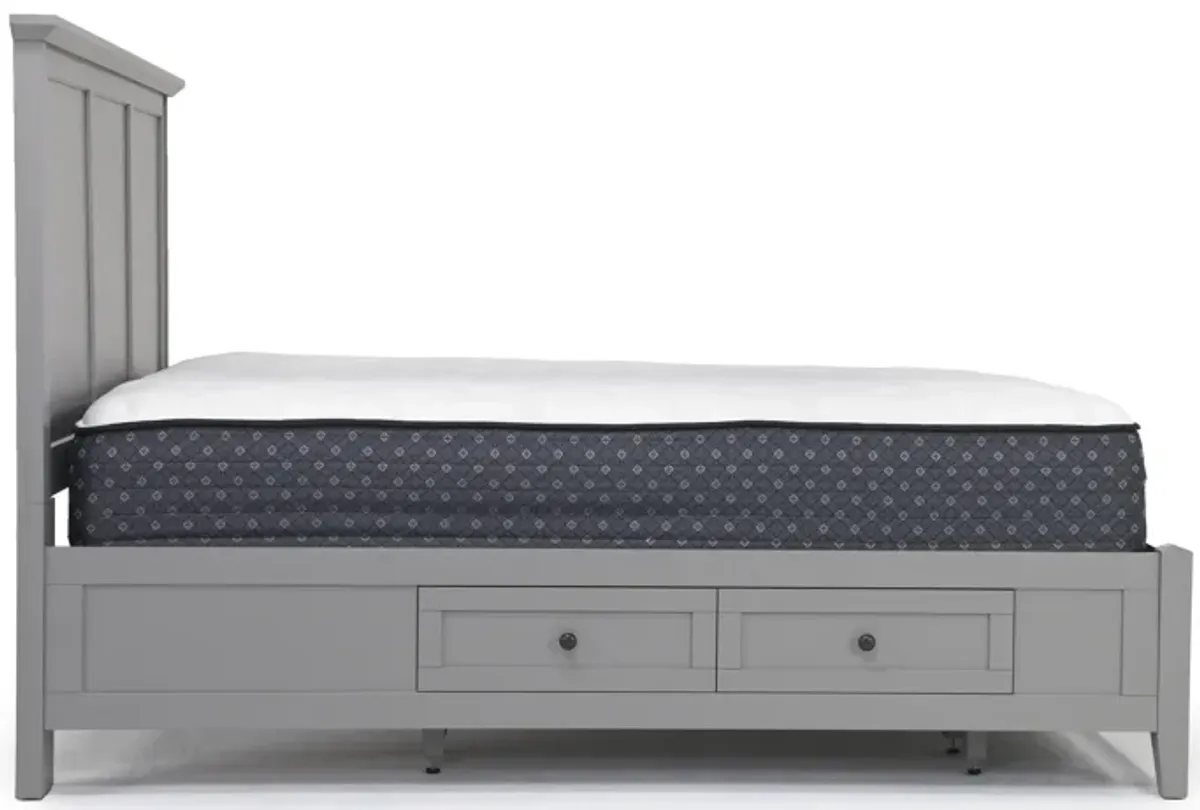 Grace Storage Bed in Elephant Gray, CA King