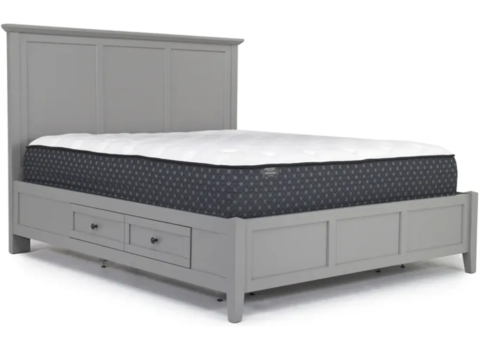 Grace Storage Bed in Elephant Gray, CA King